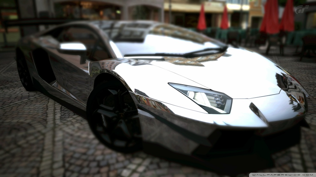 HD WallPapers from Collection - Lamborghini_aventador_lp700_4_silver_chrome_3 Wallpaper