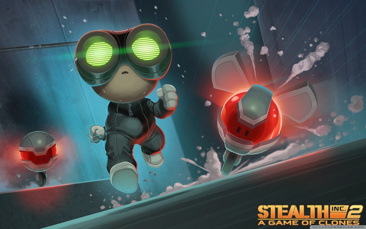 HD WallPapers from Collection - Stealth_inc__2_a_game_of_clones_nightlight_alarmbot Wallpaper