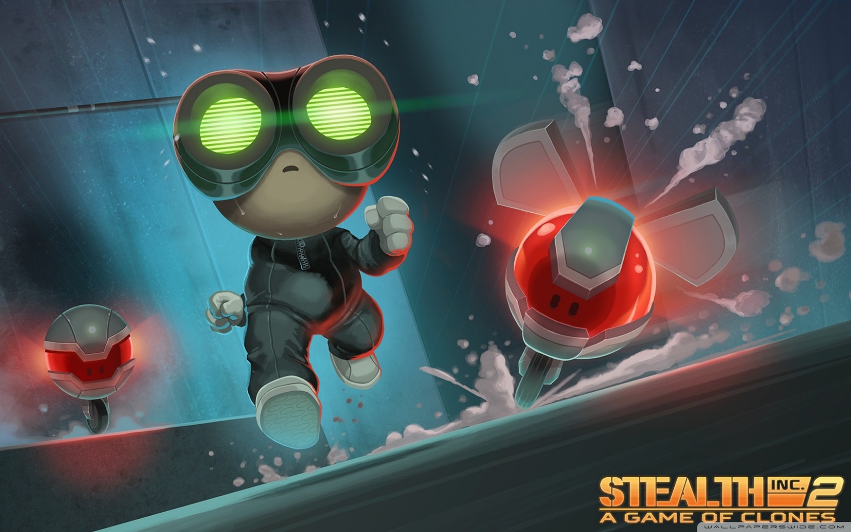 HD WallPapers from Collection - Stealth_inc__2_a_game_of_clones_nightlight_alarmbot Wallpaper