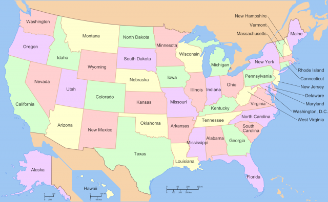 HD WallPapers from Collection - Map Of The Usa