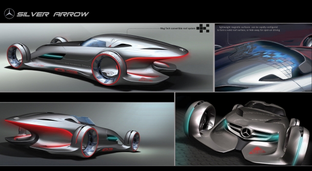 HD WallPapers from Collection - Mercedes Benz Silver Arrow Concept